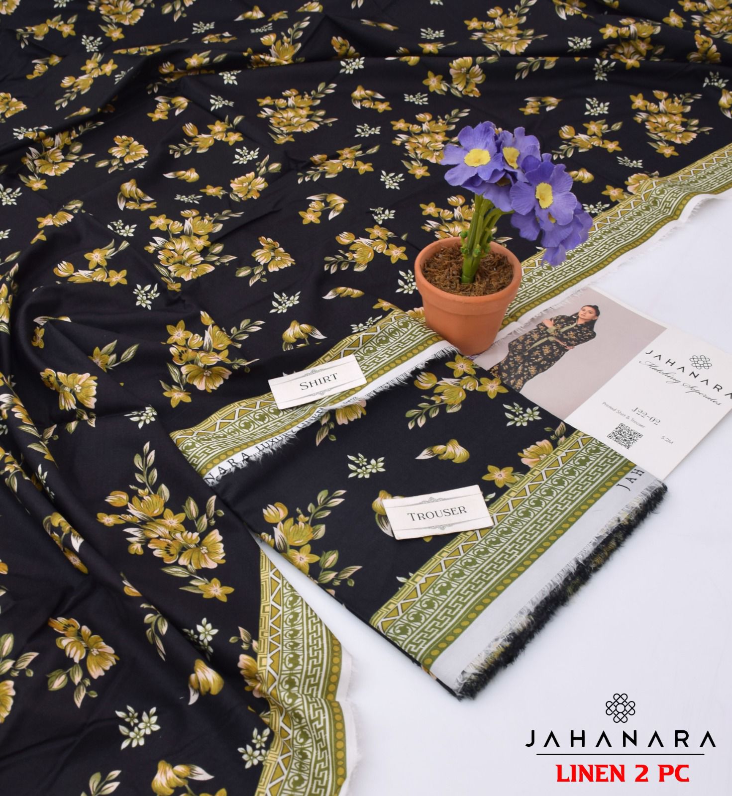 2 pices Linen By JHANARA