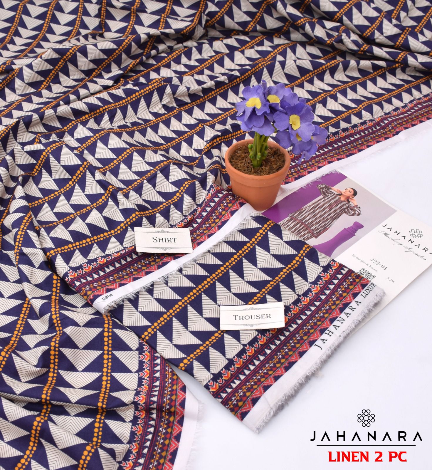 2 pices Linen by JHANARA